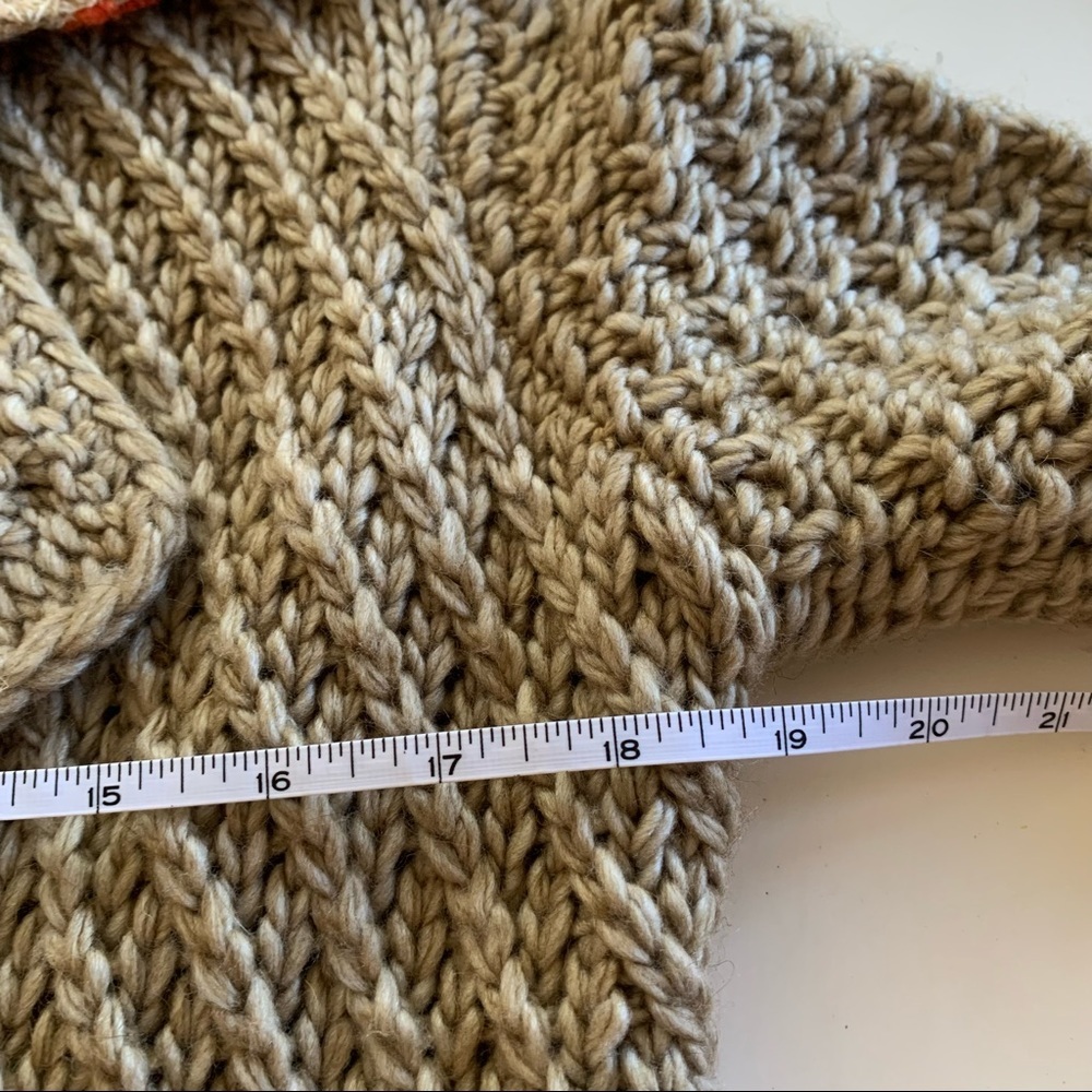 Hem & Thread Wool Blend Button Up Sweater Nwt - image 7